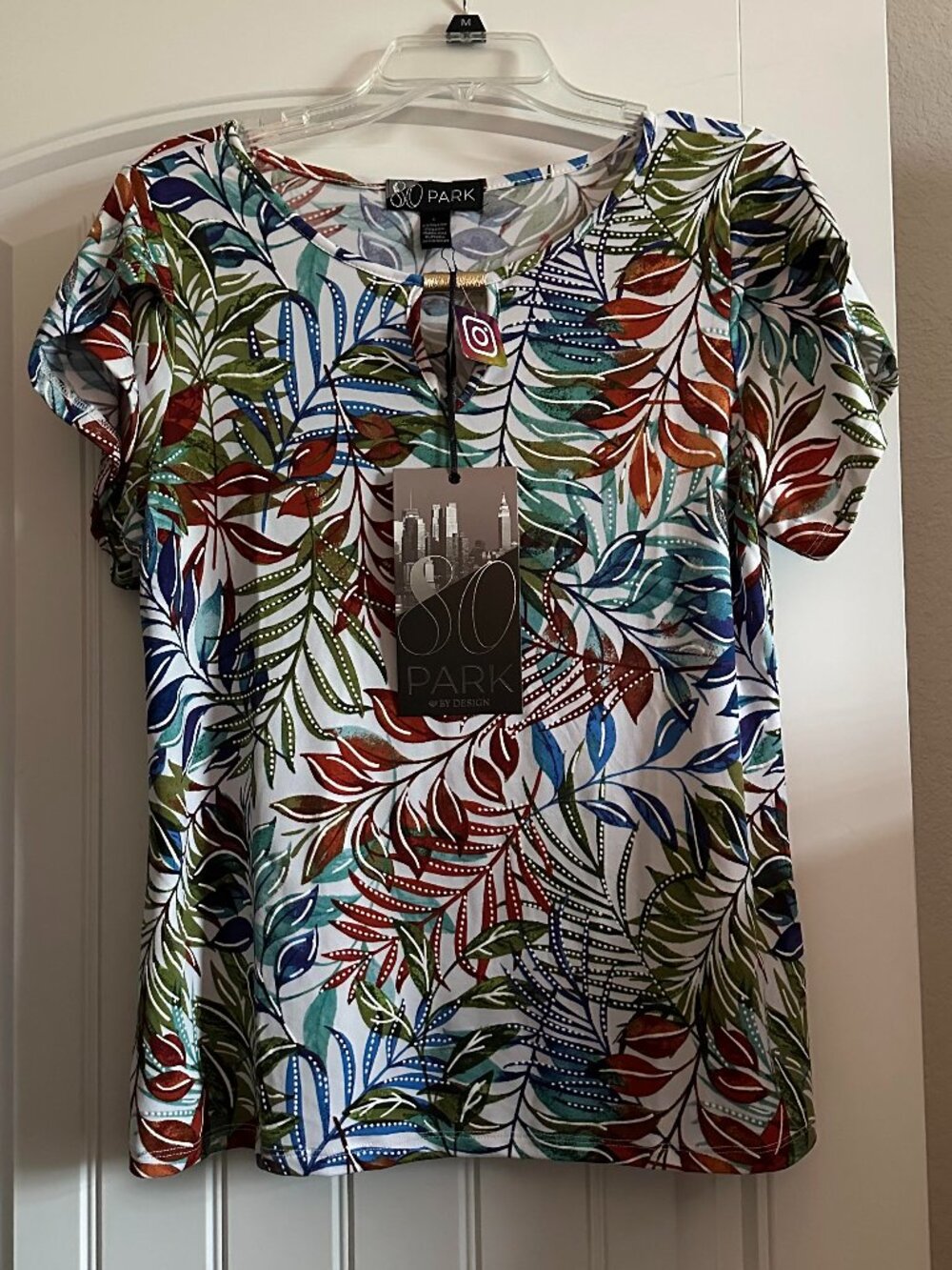 NWT 80 Park Abstract Top-L